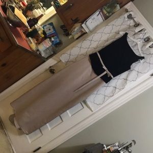 NWT Black and Tan ladies gown